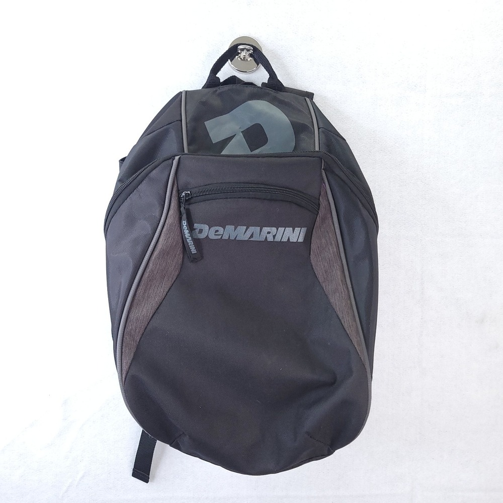 DeMarini Voodoo OG Backpack Gray Black Bat Bag Pack Adult Baseball Softball